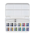 Aquarelle fine Cotman 12 demi-godets + pinceau réservoir
