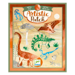 Activité collage Artistic patch Dinosaurus