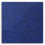 Tissu pailleté thermocollant 21 x 30,5 cm - Bleu