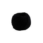 Fil à tricoter, crocheter Natura Medium - noir 02 - 50 g