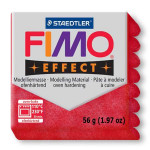 Pâte polymère Fimo Effect 56g - 202 - Rouge pailleté