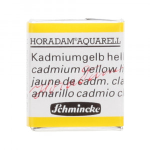 Peinture aquarelle Horadam demi-godet extra-fine - 224 - Jaune de cadmium clair