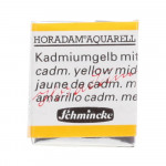 Peinture aquarelle Horadam demi-godet extra-fine - 225 - Jaune de cadmium moyen