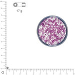 Rocailles nacrées - Camaïeu de lilas - Ø 2,6 mm x 17 g