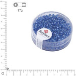 Perles de rocailles Arktis lustrées Ø 2,6 mm x 17 g - Bleu royal