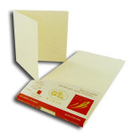 Eclat d'Or - 20 cartes doubles 13 x 13 cm - blanc