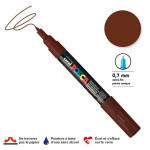 Marqueur pointe conique PC-1MC extra-fine 1mm - Marron