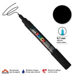 Marqueur pointe conique PC-1MC extra-fine 1mm - Noir