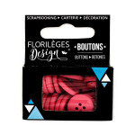 Boutons - 1,5 cm - garance