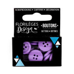 Boutons - 1,5 cm - améthyste