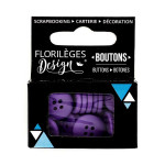 Boutons - 1,5 cm - myrtille