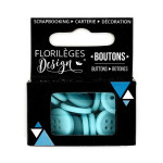 Boutons - 1,5 cm - aigue-marine