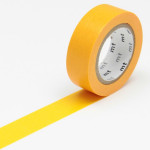 Masking tape uni jaune orangé