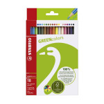 Crayon de couleur Green Colors Etui de 18 pcs
