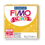 Pâte à modeler polymère Fimo Kids 42 g Pailletée - 112 - Or pailleté