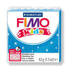 Pâte à modeler polymère Fimo Kids 42 g Pailletée - 312 - Bleu pailleté