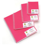 Carnet Dessin Notes couverture polypropylène Rose 50 F - 21 x 29,7 cm (A4)