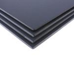 Lot de 4 cartons mousse noir mat format A3 5 mm