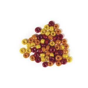 Perles en verre opaque 5,4 mm x 55 g - Vert