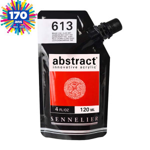 Peinture acrylique fine Abstract 120 ml - 613 Rouge cadmium clair imit *** T