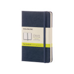 Carnet de poche pages blanches saphir 9 x 14 cm