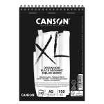 Bloc de papier dessin noir XL - 29,7 x 42 cm (A3)