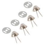 Pied de protection Ø 15 mm 4 pcs Argent