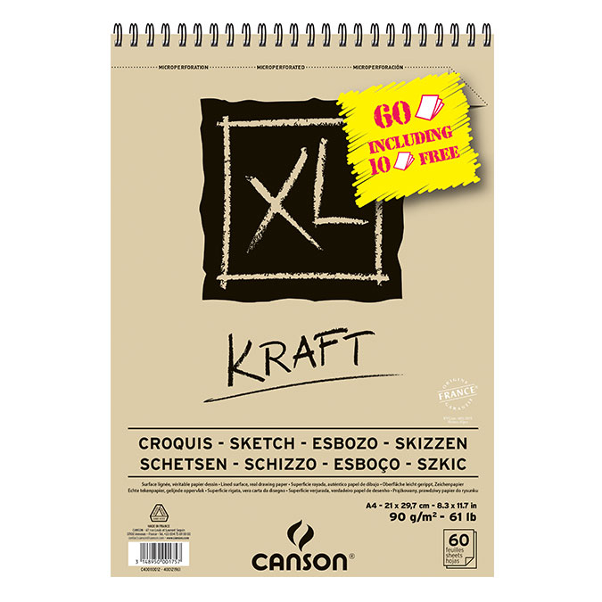 Livre papier Kraft 100 g/m² 120 feuilles A4 21 - Scrapmalin