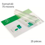 Pochette de plastification A3 75 microns Brillante 25 pcs