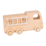 Camion de pompier en bois 18 x 9 x 5,5 cm